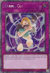 Karma Cut - RA04-EN128 - Platinum Secret Rare - 1st Edition